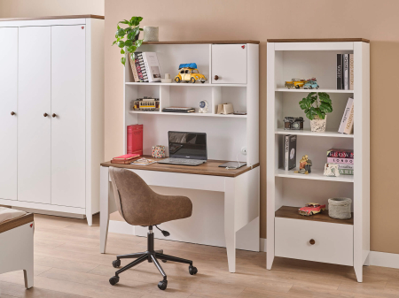 Bibliotecă modernă pentru camera copii 72x41x178 cm, colecția Lucia [2]