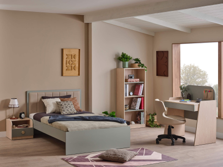 Biblioteca moderna pentru camera copiilor 58x34x138 cm, colectia Mono [2]