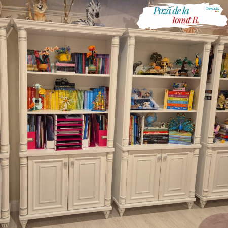 Biblioteca pentru camera copii Colectia Romantic, 96x42x186 cm [2]