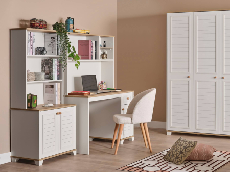 Bibliotecă pentru camera copiilor, colecția Nova – 72x44x159 cm [4]