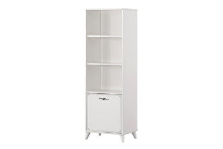 Colectia Perla S - Bibliotecă Perla S pentru camera copii 55x40x162 cm – Rafturi practice pentru cărți și decor