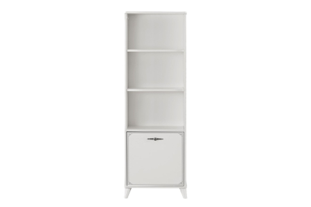 Bibliotecă Perla S pentru camera copii 55x40x162 cm – Rafturi practice pentru cărți și decor [1]