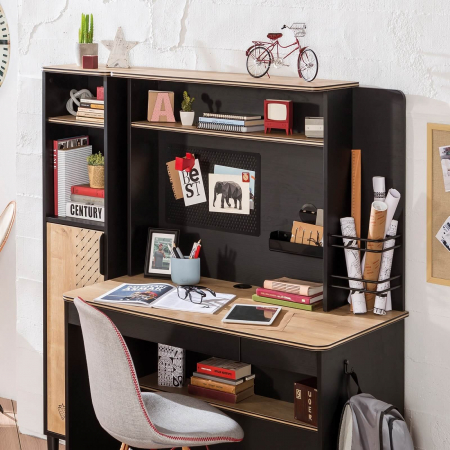 Biblioteca suspendata pentru adolescenti Colectia Black 108x29x71 cm [1]
