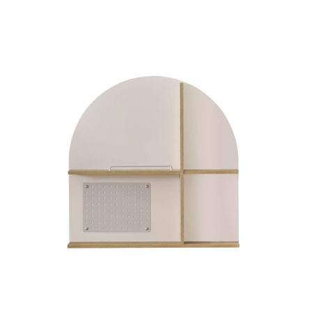 Birouri de studiu camera copii - Bibliotecă suspendată pentru birou colecția Louis, 90x15x90 cm