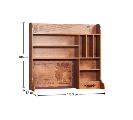 Biblioteca suspendata, pentru camera baieti, Colectia Pirate [3]