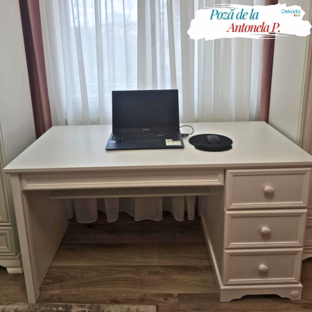 Masa de studii pentru camera fetelor Colectia Rustic White [8]