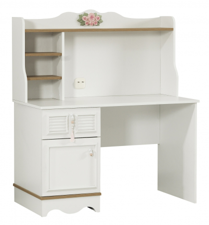 Birouri de studiu camera copii - Birou de studiu cu unitate 120x138x60 cm pentru camera copiilor Colectia Luna