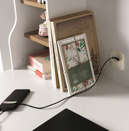 Birou de studiu cu unitate 120x138x60 cm pentru camera copiilor Colectia Luna [4]