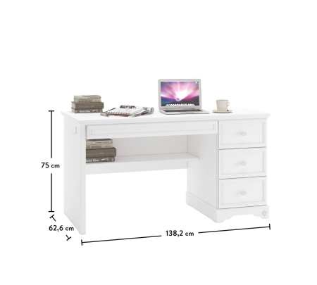 Masa de studii pentru camera fetelor Colectia Rustic White [6]