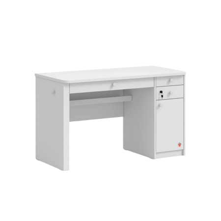 Birou modern pentru copii si adolescenti 124x76x58 cm, colectia Varia white [5]