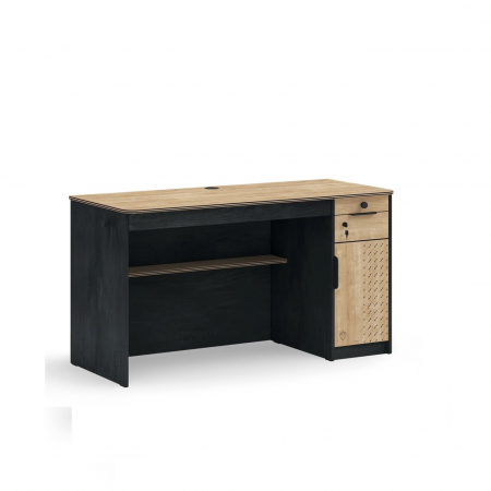 Birouri de studiu camera copii - Birou pentru camera copii si adolescenti 138x58x76 cm Colectia Black