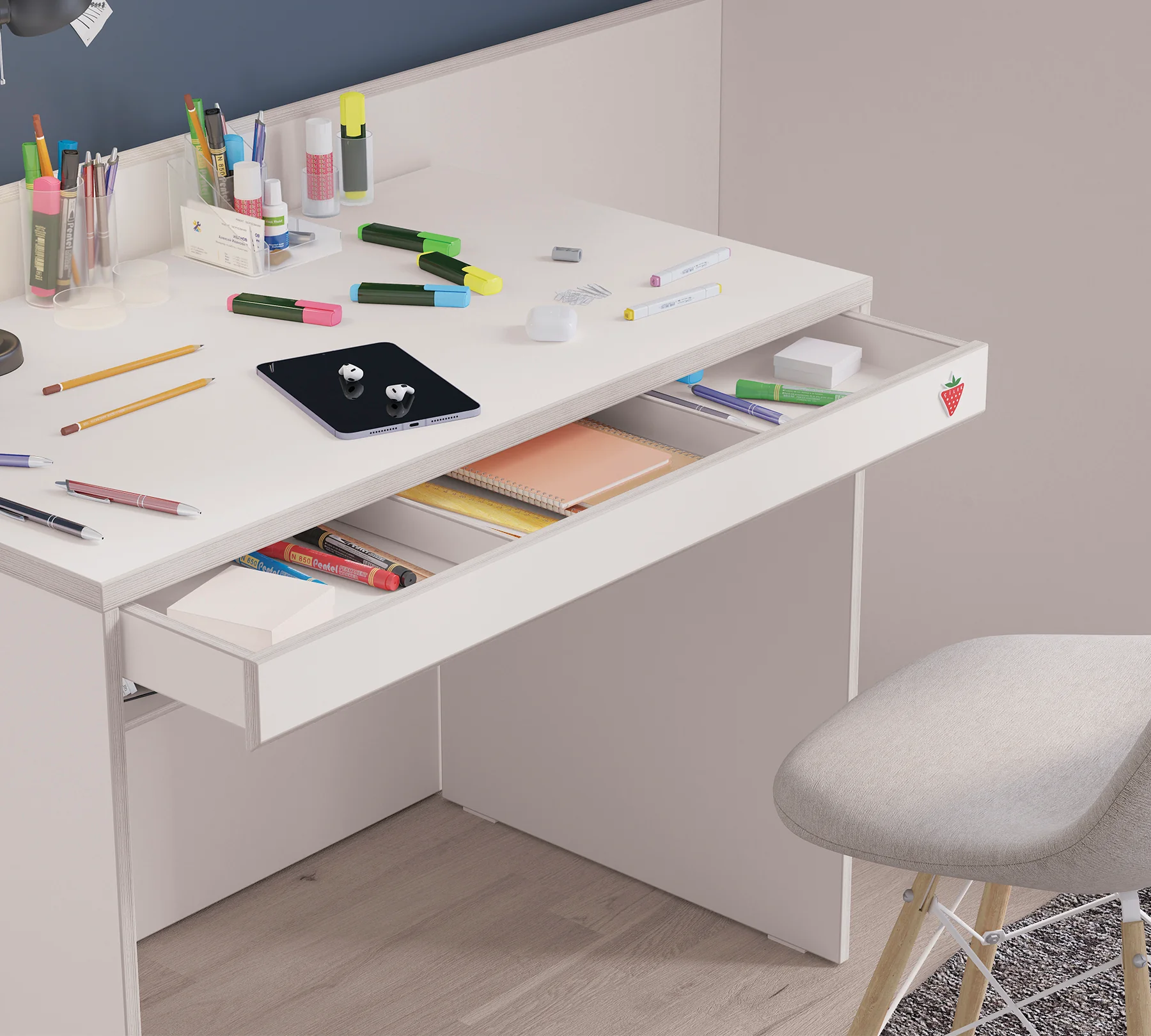 Birou pentru camera copii si tineret Colectia Studio White [5]