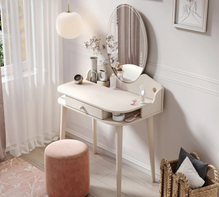Masa de machiaj cu oglinda LED, Colectia Elegance [4]