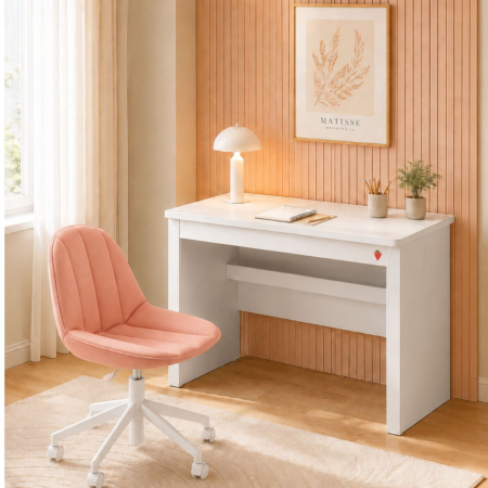 Birouri de studiu camera copii - Birou pentru copii cu sertar – Spațiu de lucru modern, colecția Varia White