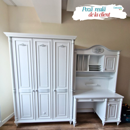 Birou de studiu pentru copii si tineret Colectia Romantic, 117x62x75 cm [7]