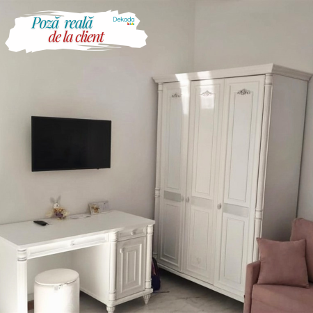 Birou de studiu pentru copii si tineret Colectia Romantic, 117x62x75 cm [9]