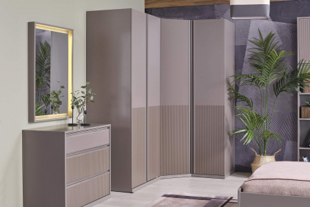 Cadru dulap 3 uși pentru copii – fără uși, compatibil cu PAL sau sticlă, design modular [3]