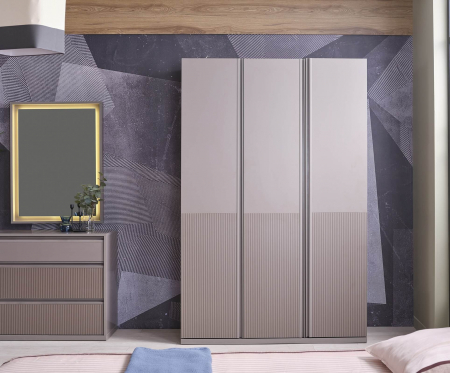 Cadru dulap 3 uși pentru copii – fără uși, compatibil cu PAL sau sticlă, design modular [7]
