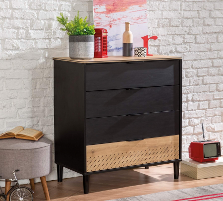 Comoda cu 4 sertare, pentru adolescenti Colectia Black [1]