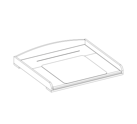 Masa de infasat transformabila Colectia Baby Elegance [3]