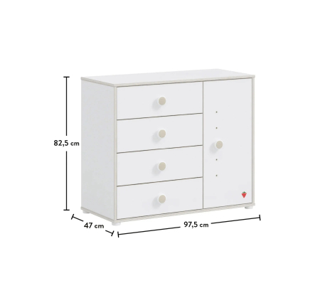 Comoda cu 4 sertare pentru copii, Colectia Montessori [2]