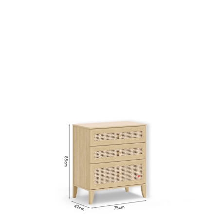 Comoda pentru camera copii si adolescenti, 75x85x42 cm, Colectia Loof New [2]