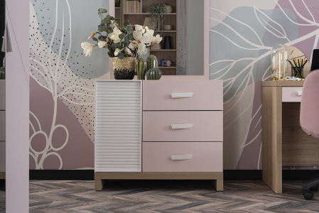Comoda pentru camera fetelor, colectia Angel City, 88x48x82 cm [3]