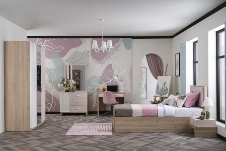 Comoda pentru camera fetelor, colectia Angel City, 88x48x82 cm [6]