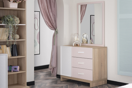 Comoda pentru camera fetelor, colectia Angel City, 88x48x82 cm [4]