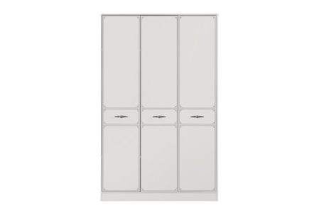 Dulap 3 uși Perla S pentru camera copii 126x60x200 cm – Spațiu generos de depozitare [1]