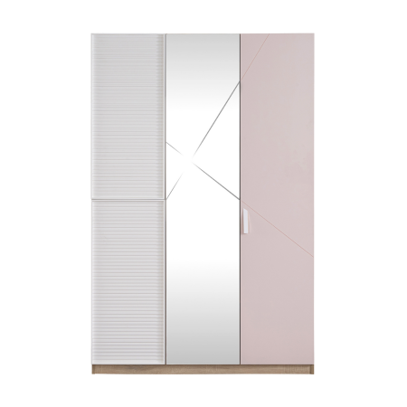 Dulap copii 3 usi Angel City, mobilier modern pentru camera fetelor, 133x64x204 cm [1]