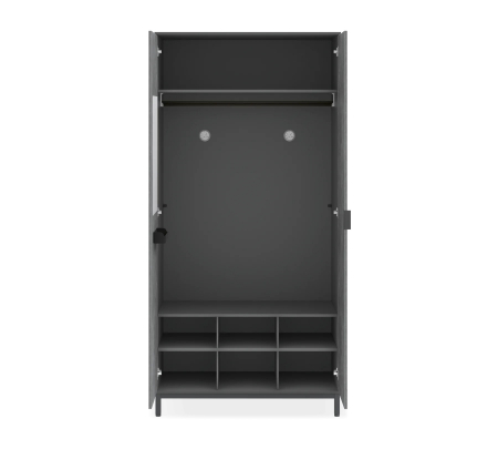 Dulap 104x214x59 cm pentru adolescenti, colectia Space Gray [1]