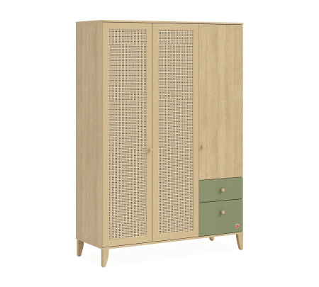 Colectia Loof - Dulap cu 3 usi pentru copii, 138x200x53 cm, Colectia LOOF