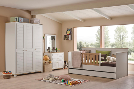 Dulap cu 3 uși pentru copii, colecția Nova – 136x62x198 cm [6]