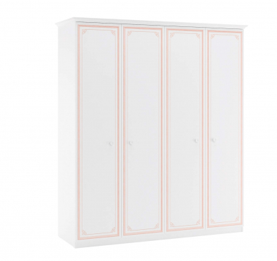 Dulap cu 4 usi pentru camera fetelor, Colectia Selena Pink Dulap cu 4 usi pentru camera fetelor, Colectia Selena Pink