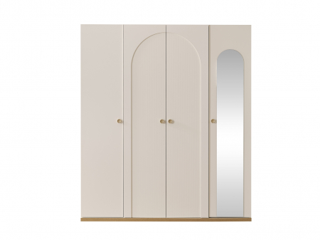 Colectia Louis - Dulap cu 4 usi si oglinda 177x59x204 cm, colecția Louis