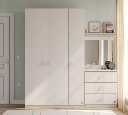 Dulap Line cu 3 uși pentru cameră copii – 127x214x62 cm, colecția Varia [2]