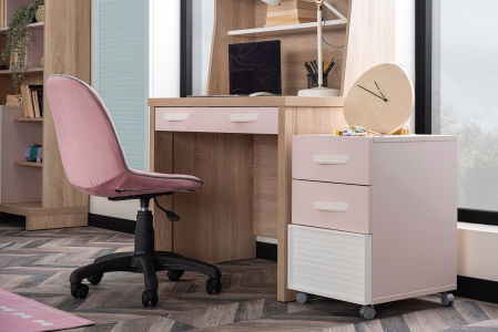 Dulapior mobil cu 3 sertare pe roti – pentru birou copii, colecția Angel City [1]