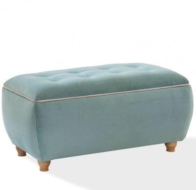 Scaune copii - Lada de depozitare- Ottoman Blue