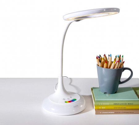 Lampa de birou pentru copii Rainbow White [0]
