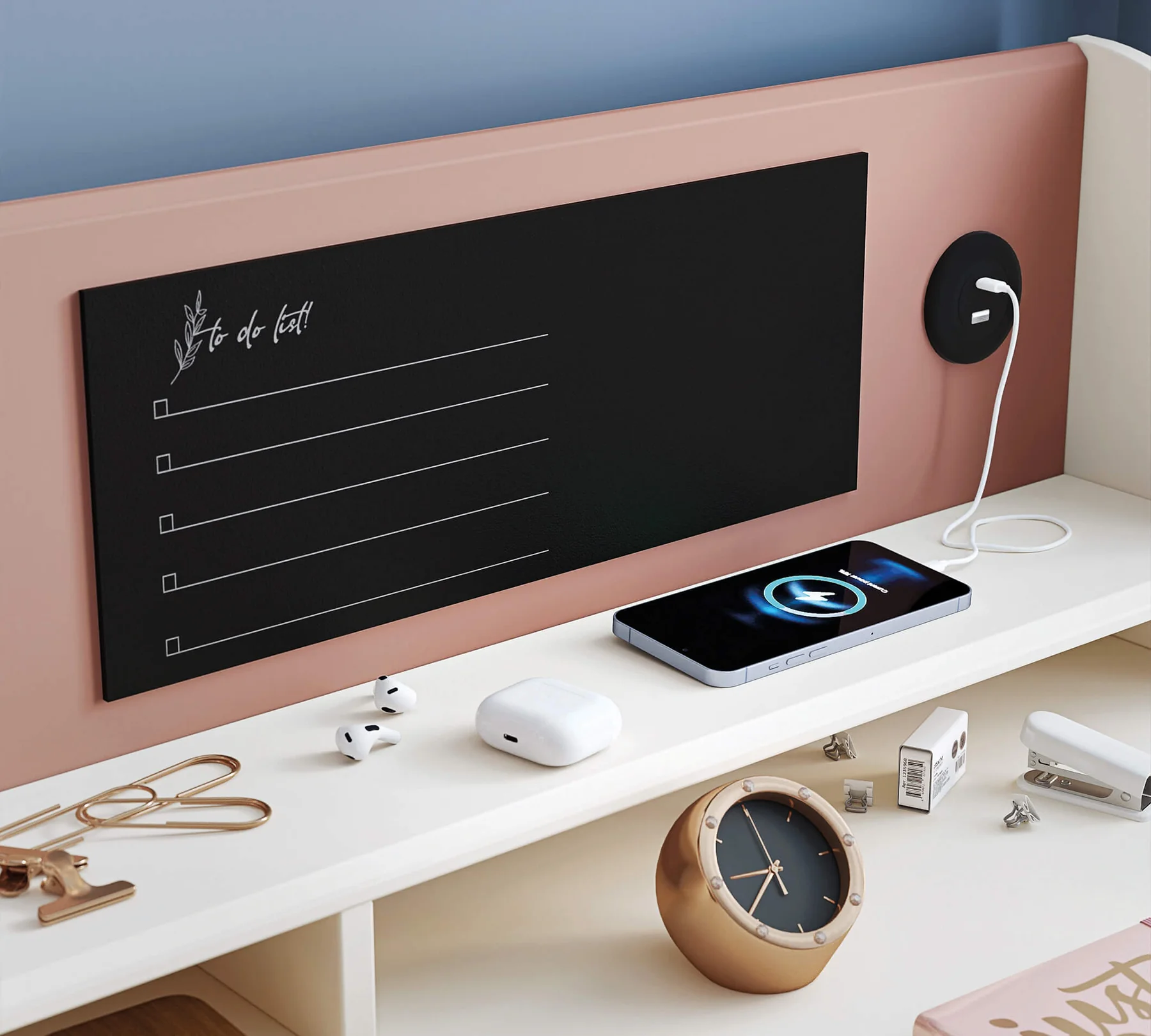 Set Birou Elegance 3 in 1 – Birou + Unitate + Biblioteca [3]