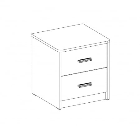 Noptiera pentru camera copii si adolescenti Colectia White 43x46x41 cm [2]