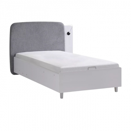 Colectia Likya - Pat 100x200 cm cu ladă de depozitare pentru camera copiilor – colecția LIKYA