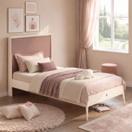 Colectia Elegance - Pat 120x200 cm modern pentru fete – Colectia Elegance