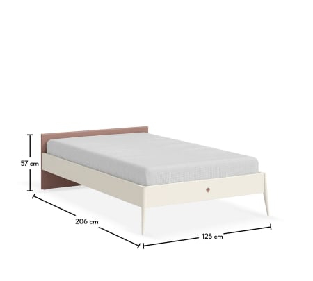 Pat 120x200 cm modern pentru fete cu tablie tapitata – Colectia Elegance [4]