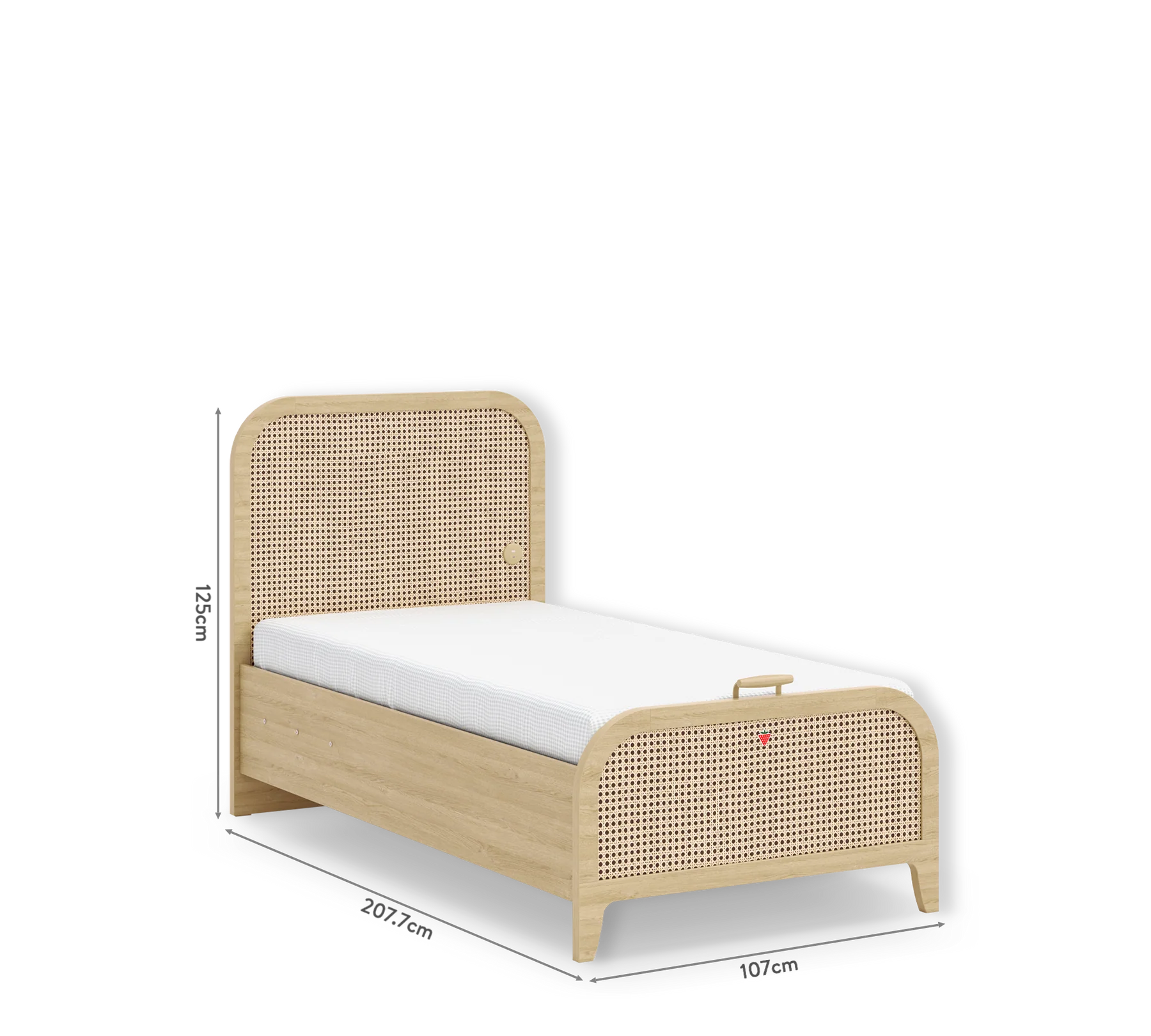 Pat cu lada de depozitare pentru copii 100x200 cm - modern, port USB, colectia Loof New [4]