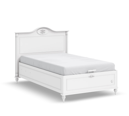 Colectia Romantic - Pat cu ladă pentru depozitare – 100x200 cm, pentru copii și adolescenți, colecția Romantic