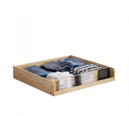 Pat cu 2 sertare si 4 perne, pentru copii Daybed Stejar, 200 x 90 cm [3]