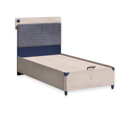 Paturi 100x200 cm - Pat cu spatiu depozitare, pentru copii Colectia Trio 100x200 cm
