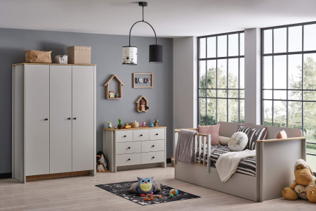 Pat cu spatiu depozitare pentru copii mici (Toddler Bed) 90x200 cm, colecția Sirius [4]